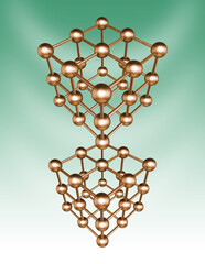 3D. Technology, Hexagon, Abstract, Science