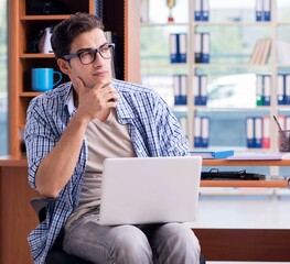 Student studying at home preparing for exam