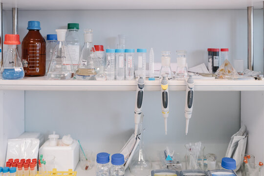 Shelves At Laboratory