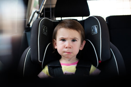 Unhappy Toddler in the Car