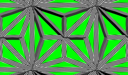 multicolor pattern with symmetric geometric ornament.3d rendering, 3d illustration.