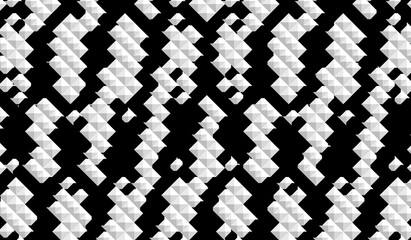 black and white symmetrical patterns.