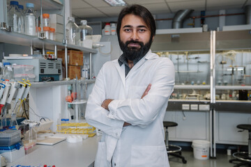 Portrait Of A Scientist In A Laboratory