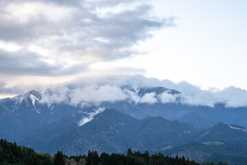 Obraz premium 山と空
