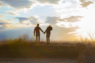 Couple in sunset 2