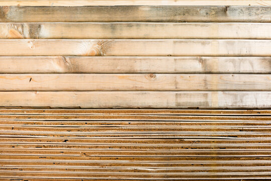 Stack of Lumber Outdoors