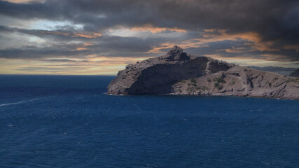 sunset over the ocean
