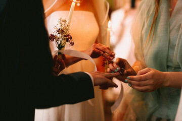 Service of Betrothal in orthodox church