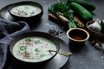 Chilled Cucumber Yogurt Soup