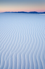 Ripple patterns in gypsum sand dunes, White Sands National Monument, New Mexico