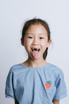 A cute laughing young girl