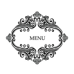 ornamental floral elements for design in vintage stile.