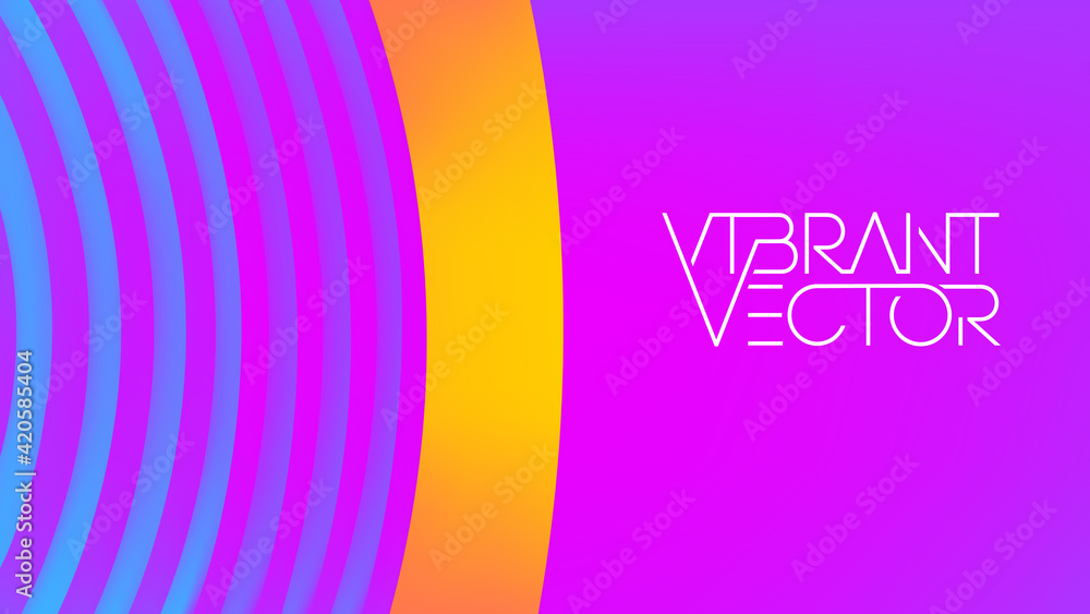 Poster geometric colorful background futuristic digital purple concept. abstract gradient digital vector.