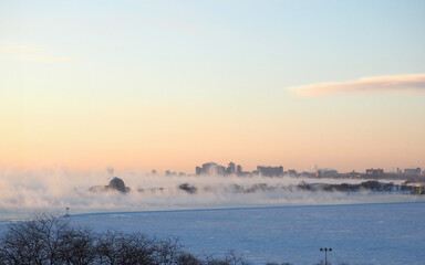 City of Chicago Skyline and the Lake Michigan. Chicago Waterfront. Illinois United States of America.