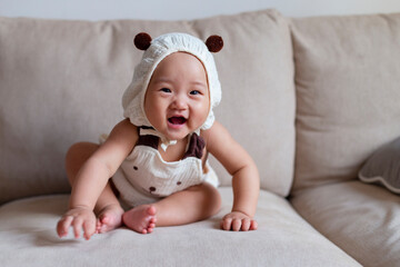lovely Chinese baby at home