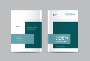 Business Brochure Cover Design or Annual Report and Company Profile Cover or Booklet and Catalog Cover 