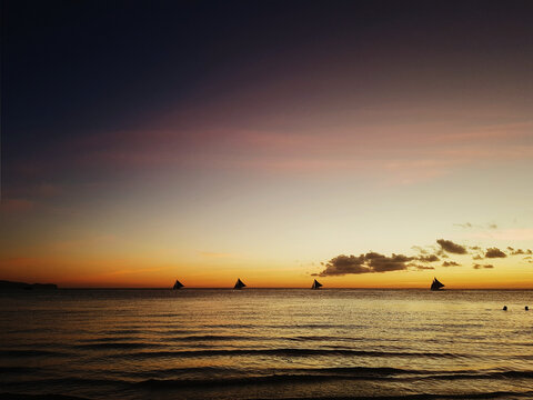 Sunset on Boracay Island