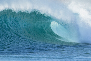Wave breaking at Greenly Beach. Eyre Peninsula. South Australia.