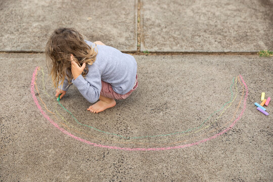 rainbow chalk