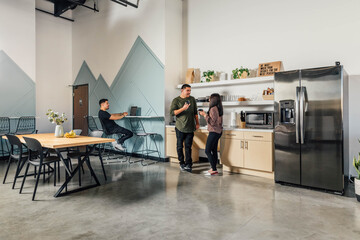 Breakroom in a Modern Office