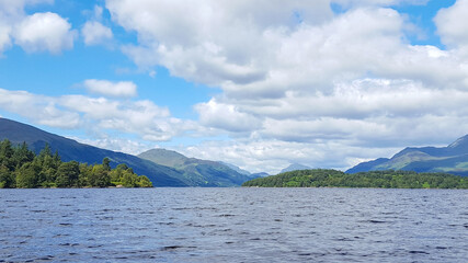 Blue Lake In Scotland 