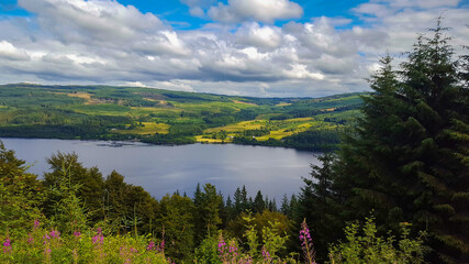 Landscape With Lake In Scotland