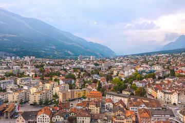 Naklejka na ściany i meble Chur, Switzerland 