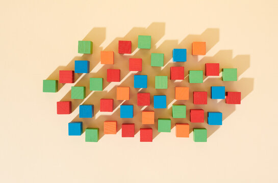 Colorful Building Blocks from Above