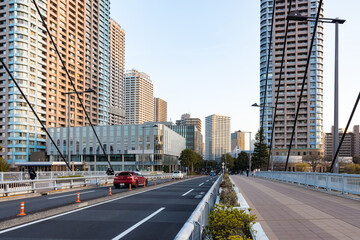Fototapeta premium (東京都ｰ都市風景)新川周辺の夕景２