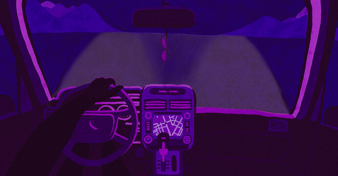 Road Trip In A Car