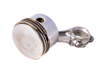 Aluminum piston from the internal combustion engine. Spare parts for the repair of internal...