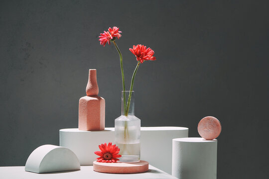 beautyful ikebana bouguet nature flower