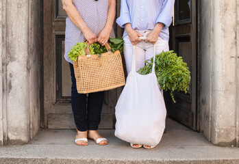 Two elderly women have a quality time together