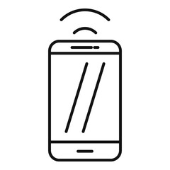 Modern smartphone icon, outline style