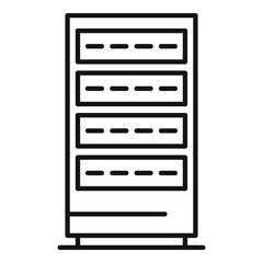 Data server icon, outline style