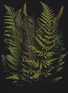 Variety of Fern Fronds Scan photography