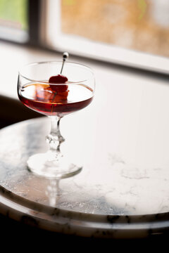Cherry Infused Manhattan