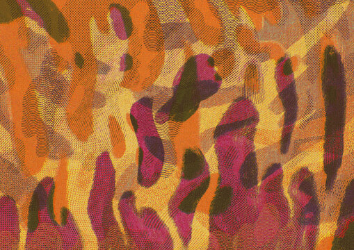 Psychedelic Illustration Of Abstract Distorted Shapes