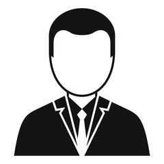 Tax inspector icon, simple style