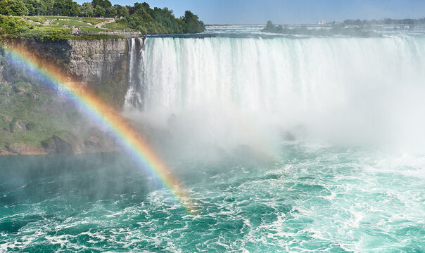 Canadian Niagara Falls with Rainbow