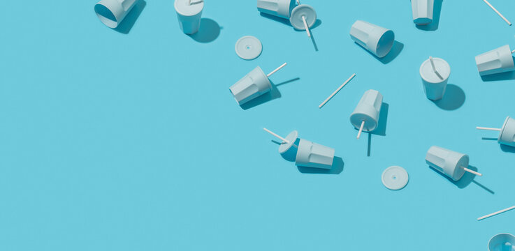 Soda / Juice / Cups With Straws