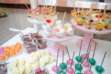 Fourchette, at the wedding baby 
Birthday ,Wedding Candy Bar.lots of delicious and good sweets on the table Fourchette.