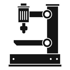 Electric milling machine icon, simple style