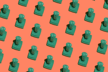 Teal joystick pattern