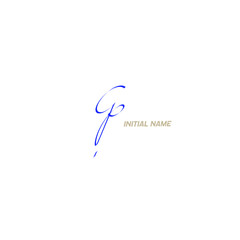 Cp handwritten logo for identity