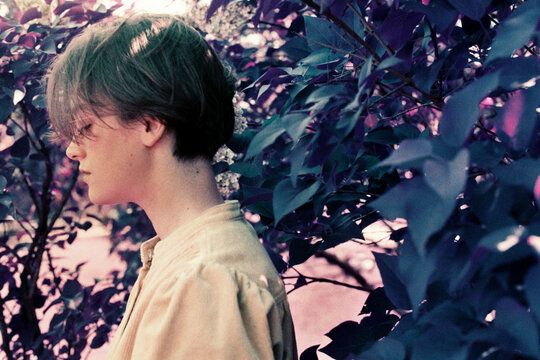 Profile of young woman