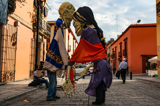 Traditional Paper Mache Masks and Performers