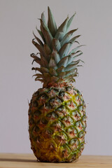 pineapple on the table white background