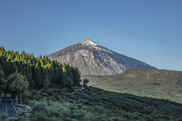 Beautiful view of Teide (Mount Teide) Volcano Mountain in Taide Park. Teide Peak is the highest...