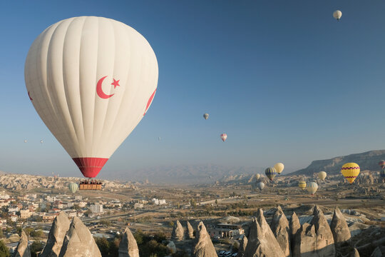 Hot air balloons in Cappadocia